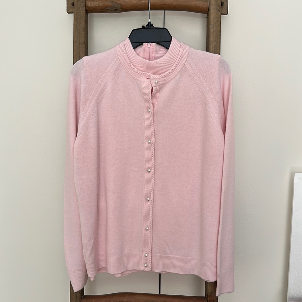 Elegant Pink Women's Cardigan